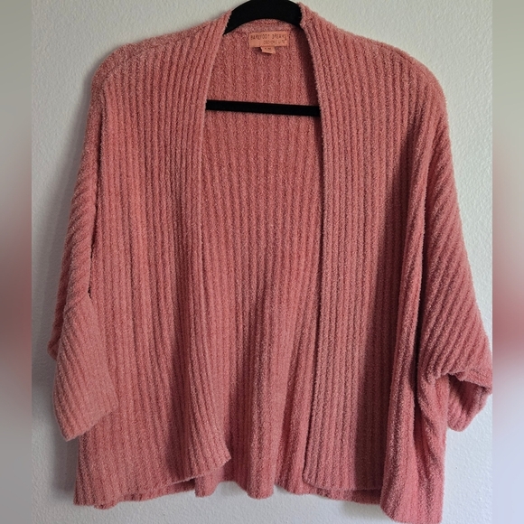 Barefoot Dreams Sweaters - Barefoot Dreams Cozychic Lite Ribbed Cardigan Peach Coral Size S/M